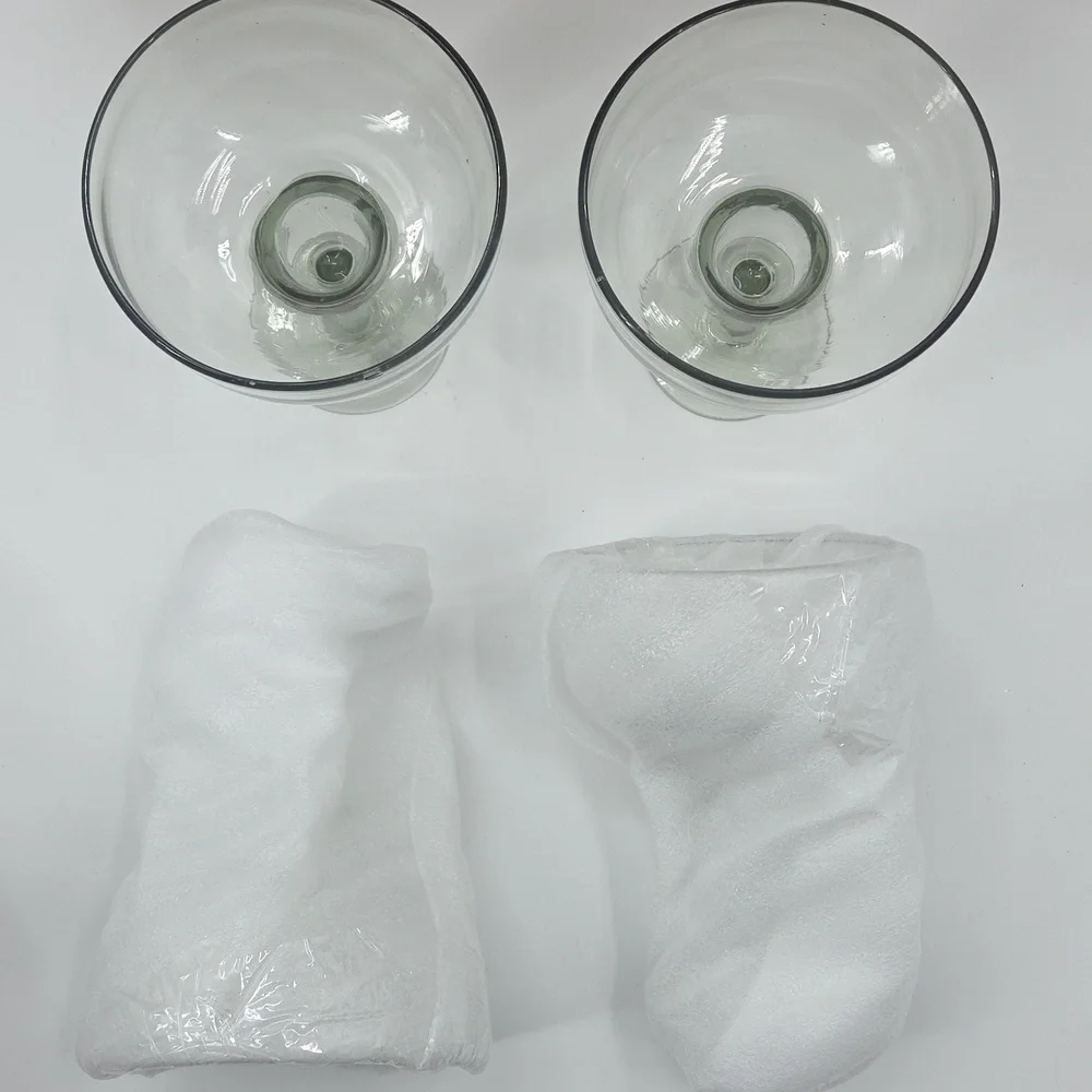 Elegant Clear Glass Margarita Glasses Set 4 Piece NEW